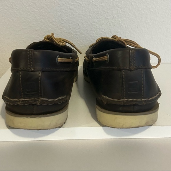 Sperry Top-Sider Men’s genuine leather 2-eye boat shoe brown size M 13 - Picture 6 of 9